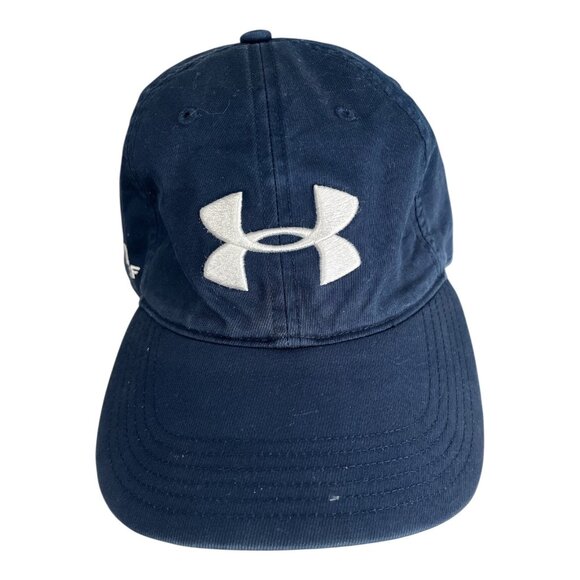 Under Armour Golf Hat – Navy Blue Adjustable Performance Cap - Picture 1 of 7